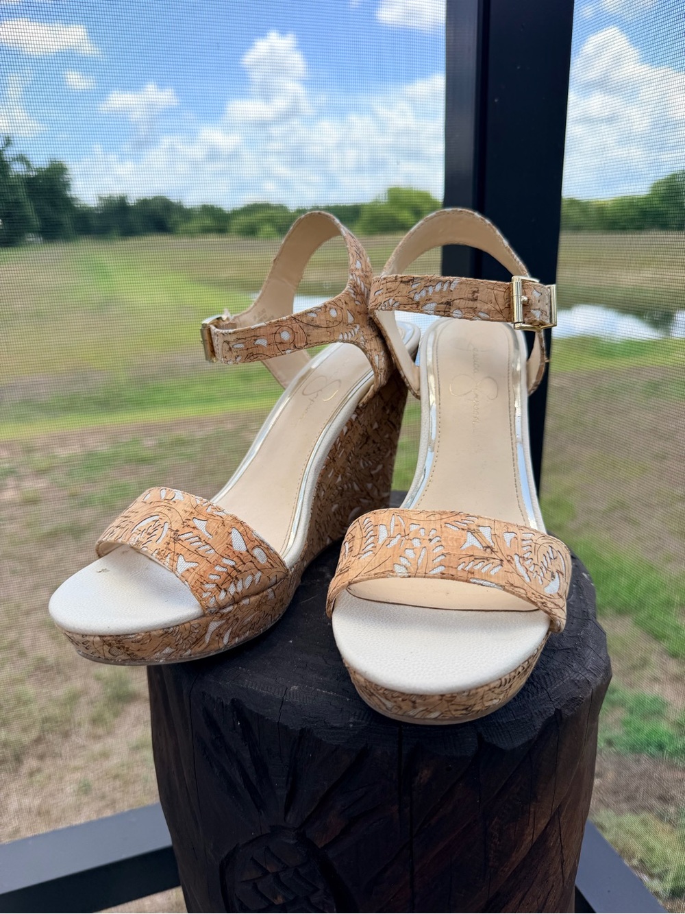 Jessica’ Simpson women’s wedge sandals Size 10M - Picture 12 of 12
